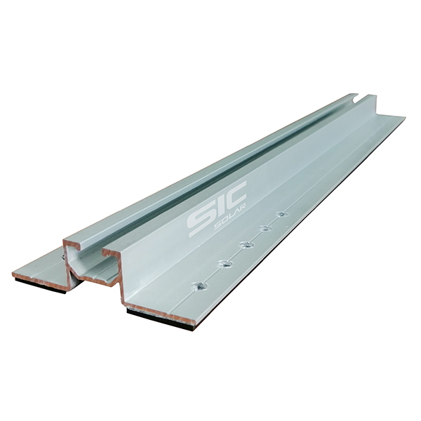 Mini rail for metal roof