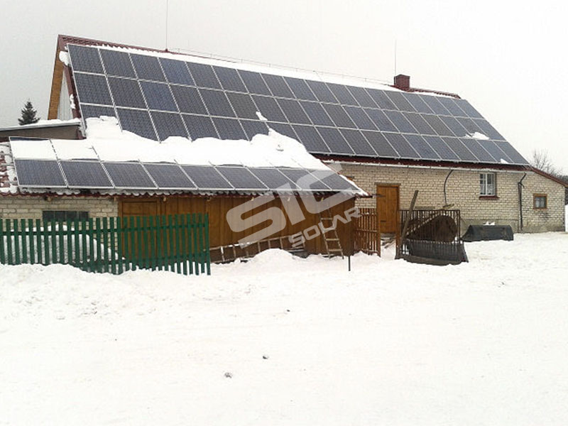 Solar panel brackets tile roof