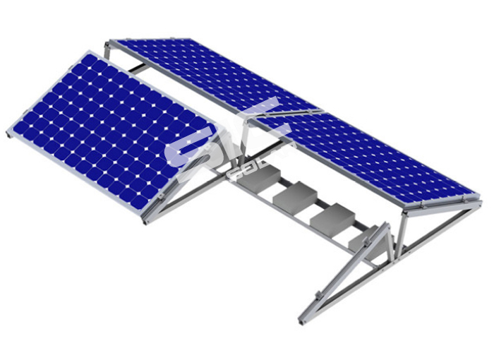 Solar racking ballasted structure