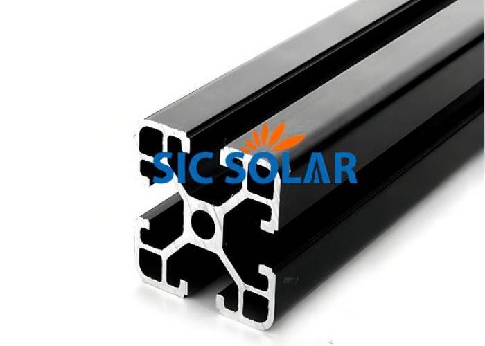 Black solar 40*40 aluminum profile