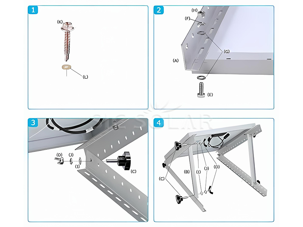 Adjustable Tilt Solar Panel Mounts