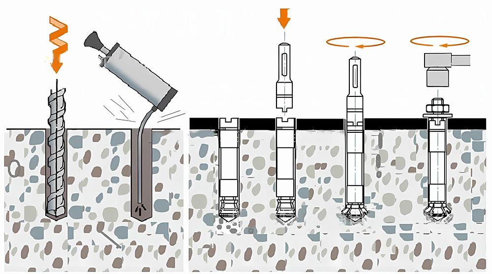 Bolt installation steps