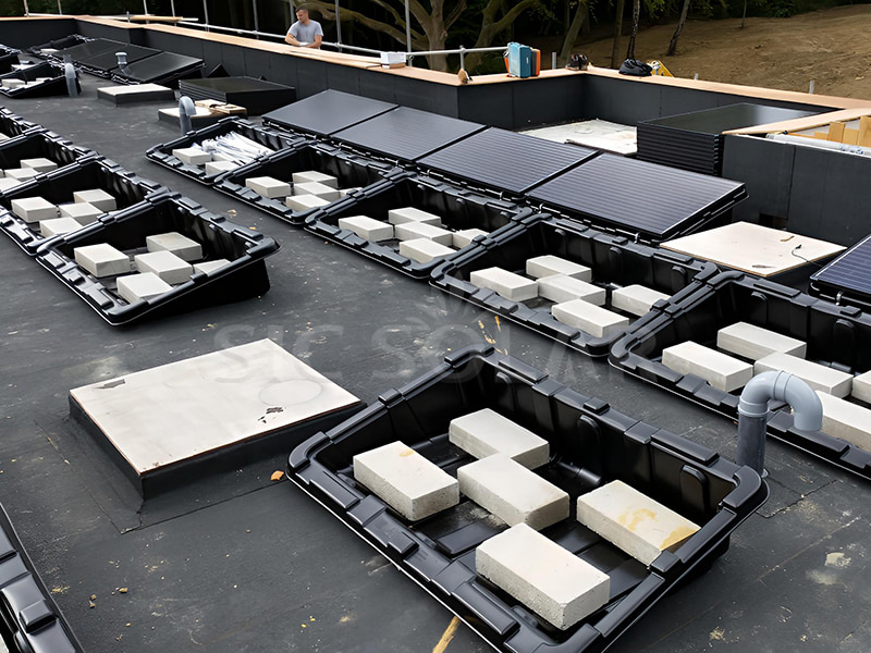 Ballasted solar mounting systems