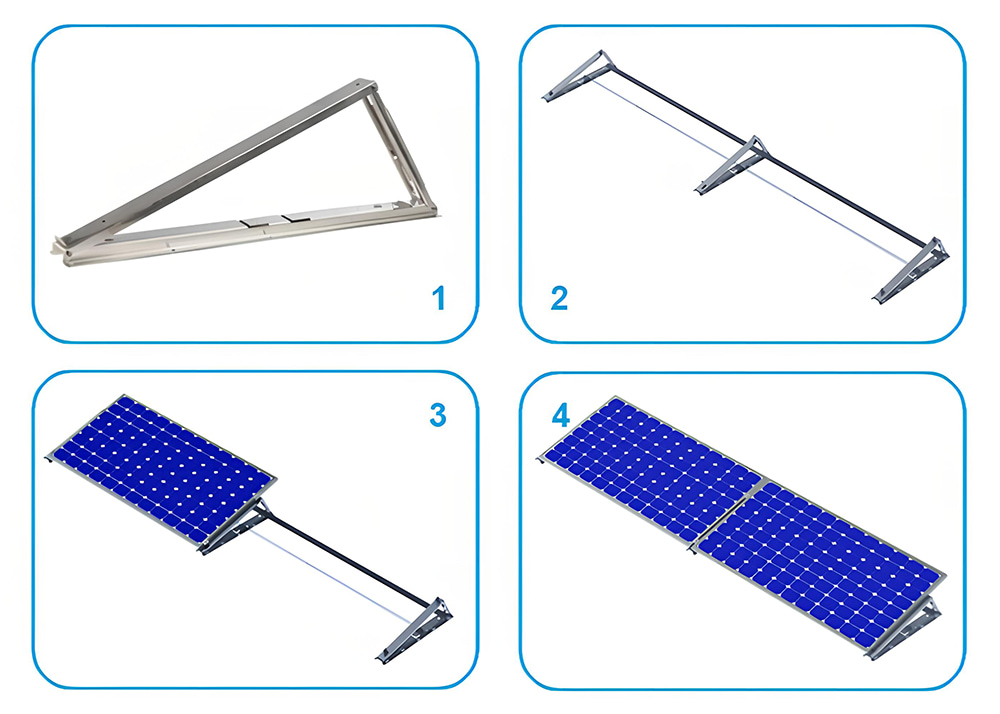 solar ballast installation