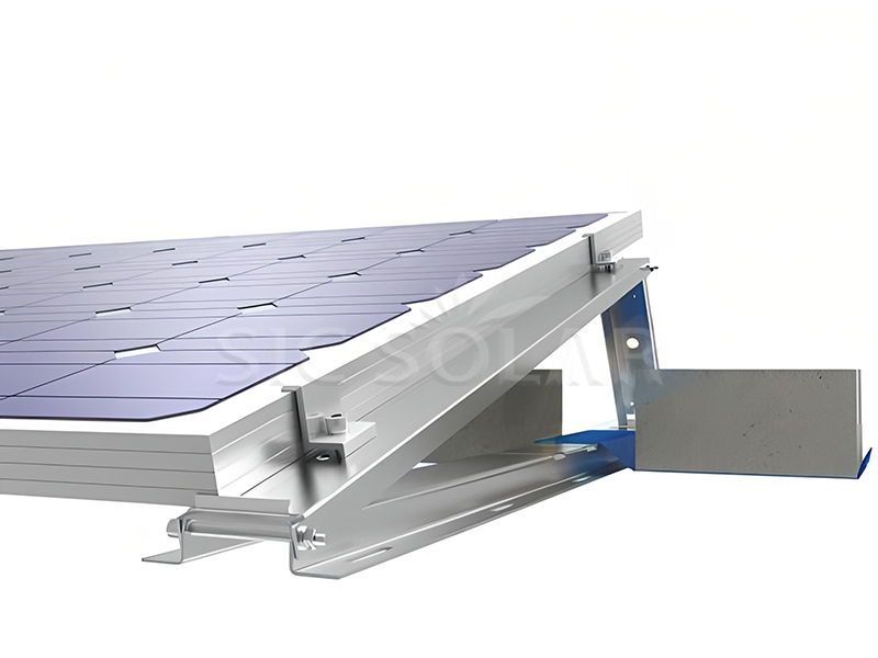 Solar panel ballast mounting system