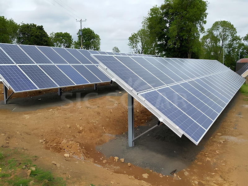 Solar ground mounting bracket