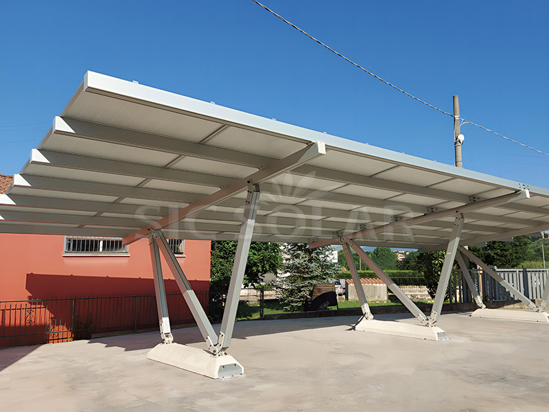 Solar aluminum carport system