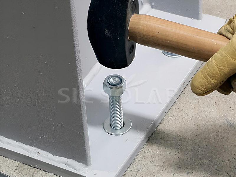 Ground structure fixing screw
