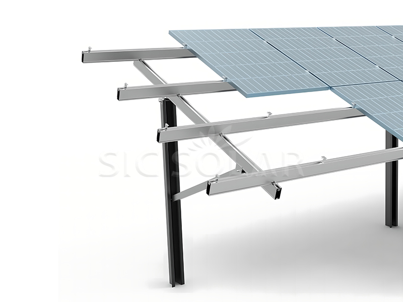 Ground solar panel mounts