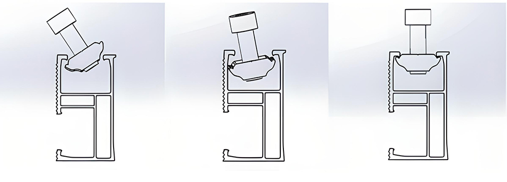 Solar Sliding Nuts installation steps