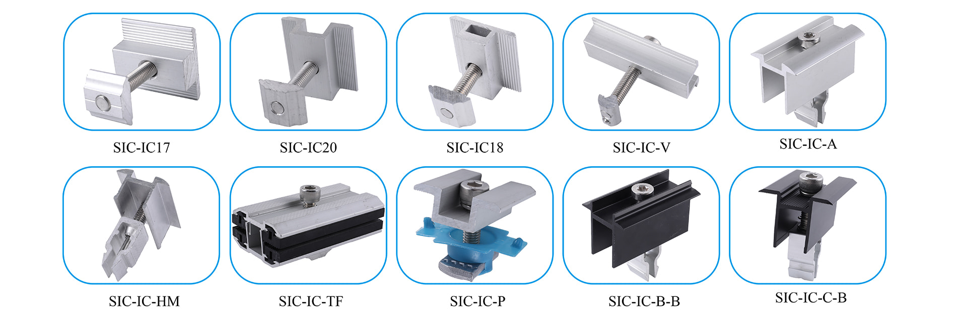 PV panels mid/end clamp