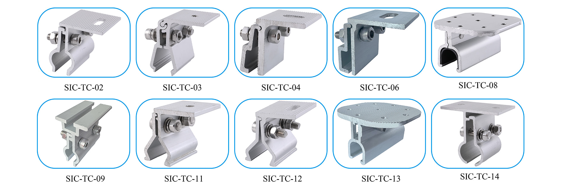 Solar tin roof clamp for the installation of solar panel