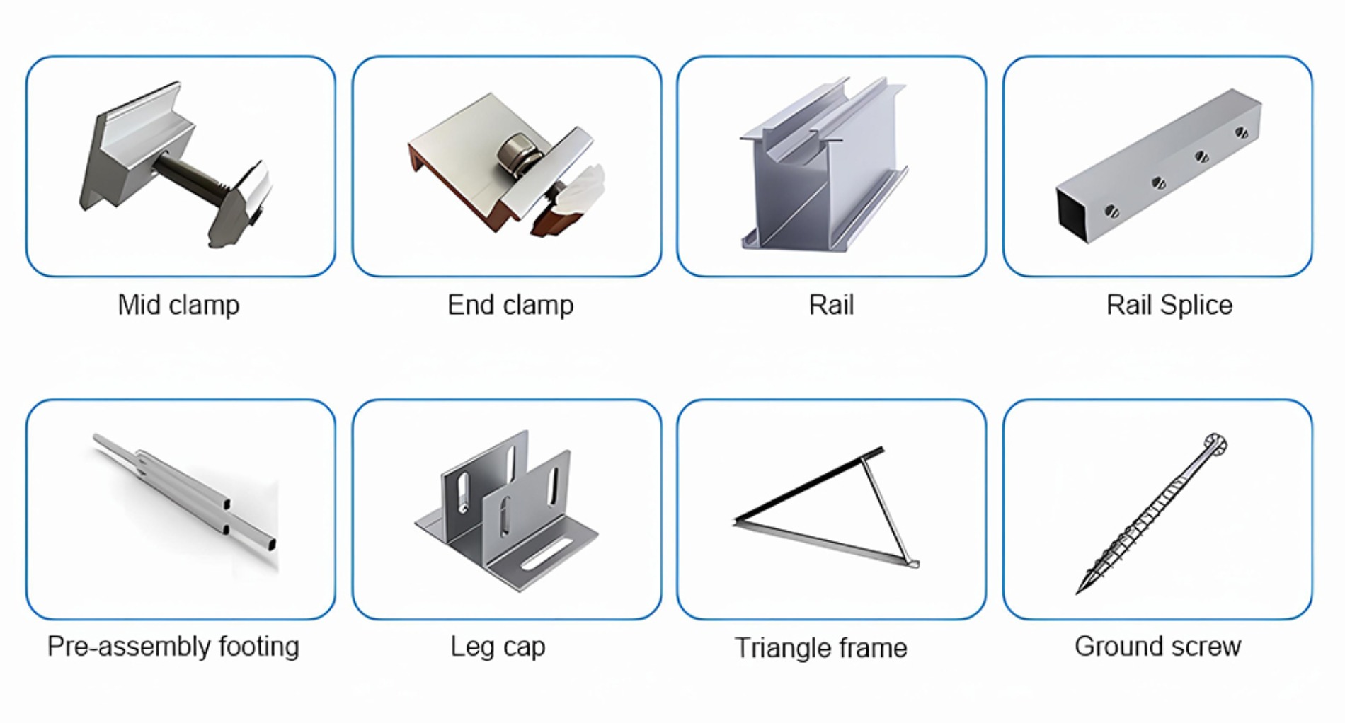 Solar farm mounting structure