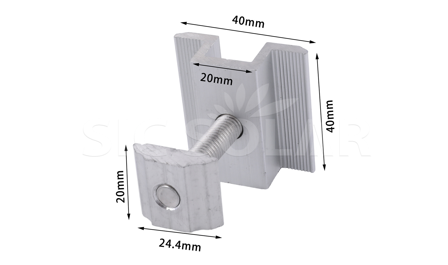 Aluminum Solar Mid Clamp