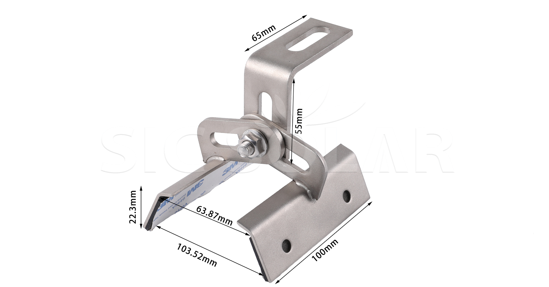 Metal roof clamp