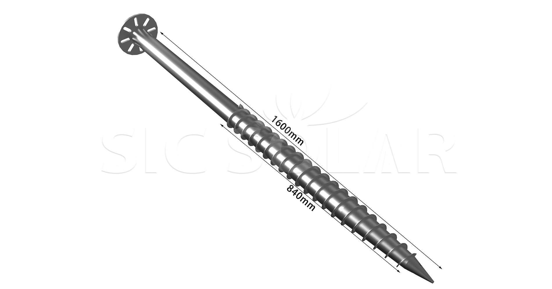 Solar ground screw