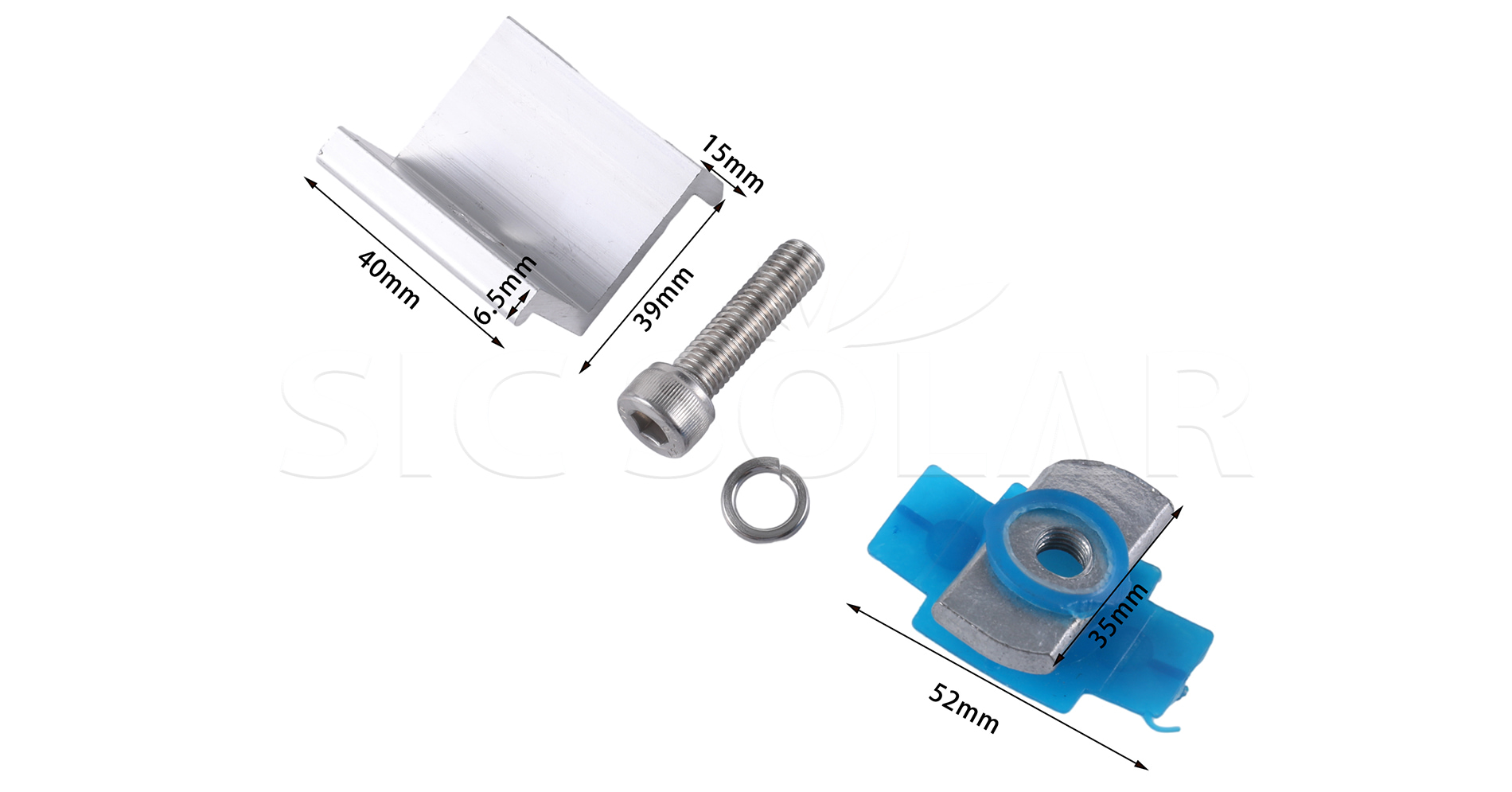 Solar Rail End Clamp Mounting