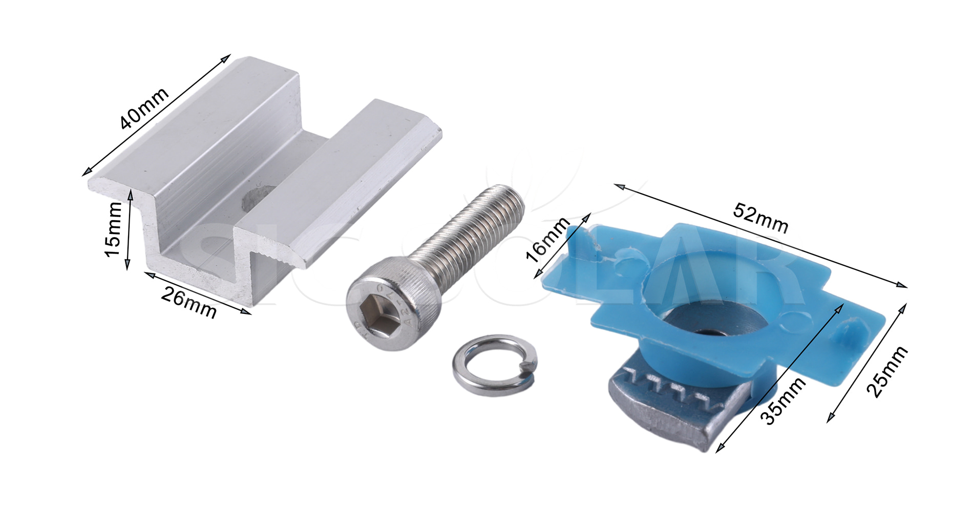 Mid Clamp And End Clamp Size