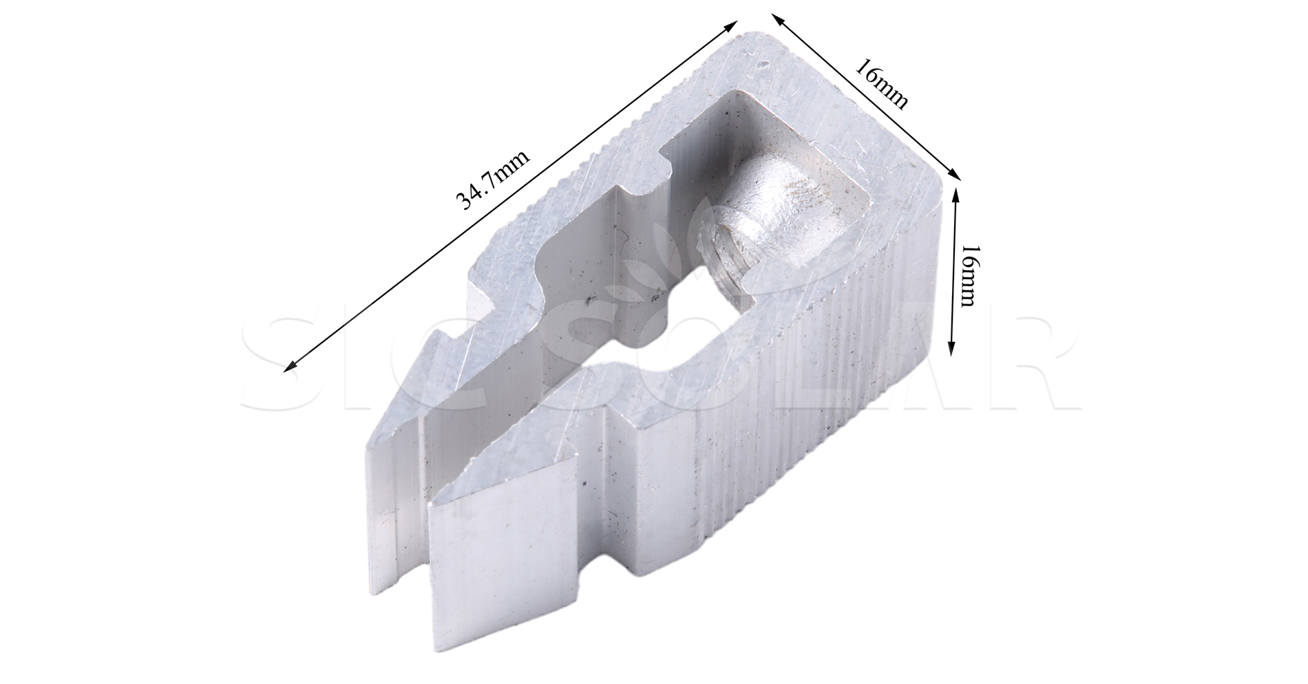 Solar Rail Clip Size