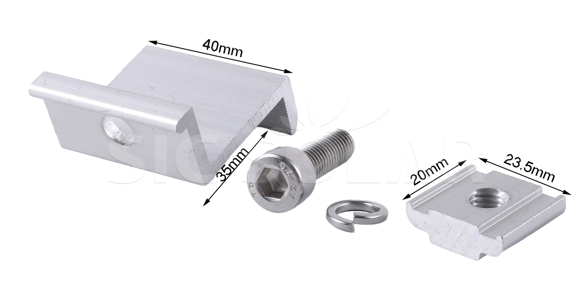 Unirac End Clamp Sizes