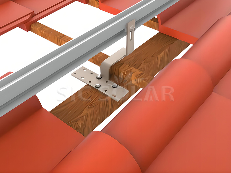 Solar panel roof hook