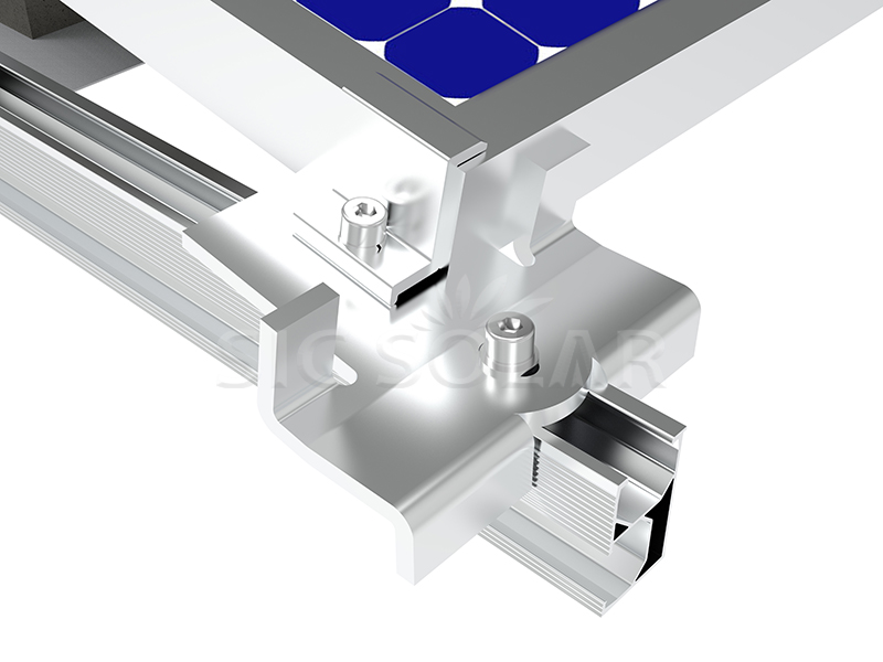 Solar flat roof ballast mount