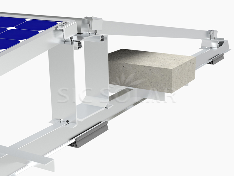 Ballasted mounting structure