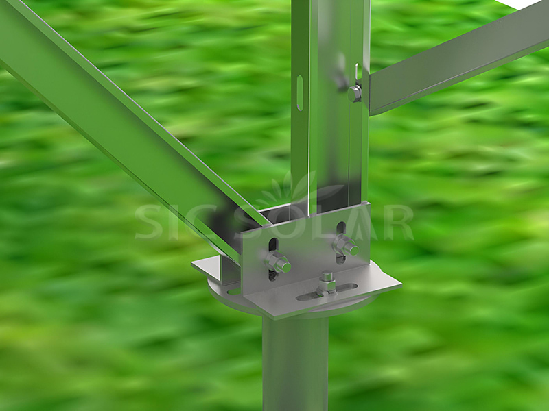 Solar ground mounting bracket