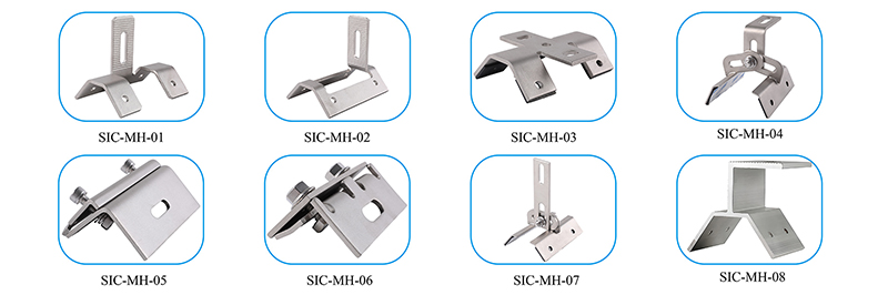 Trapezoidal Metal Roof Solar Panel Clamp