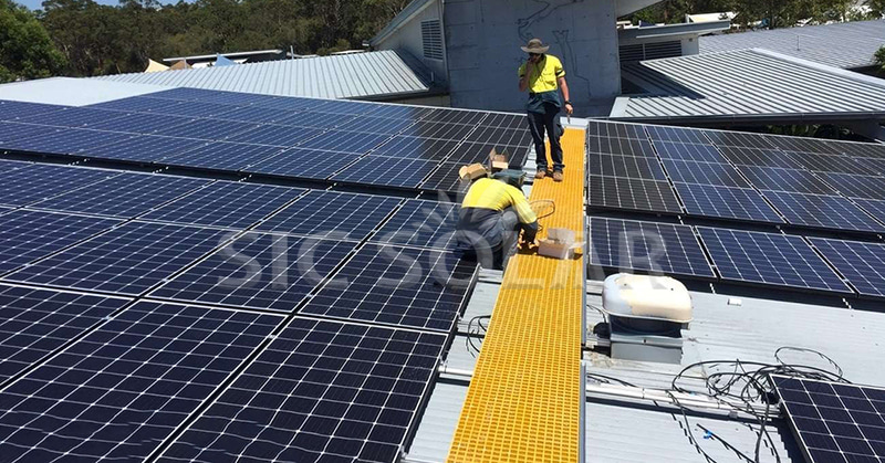walkway solar roof