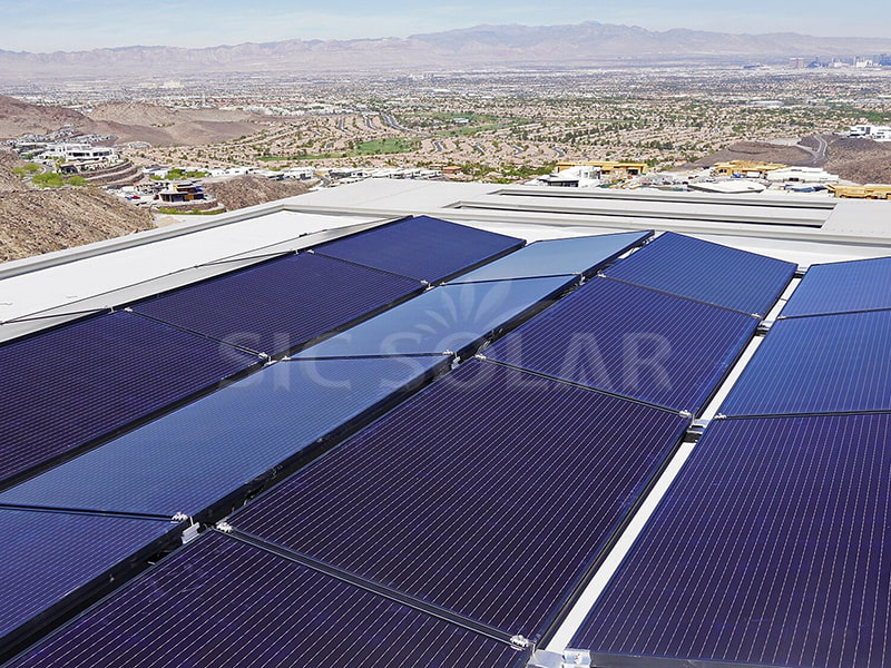 ballast flat roof solar mounting system