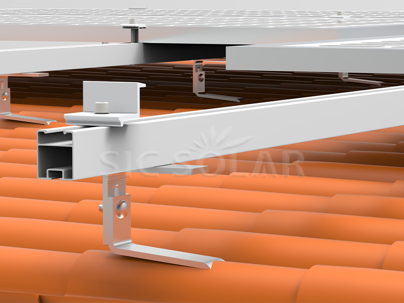 solar mount tile roof hook