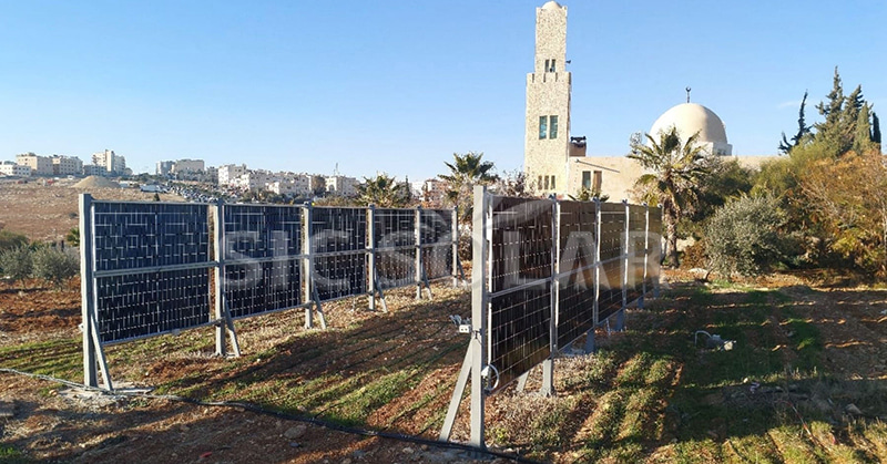 vertical solar energy system