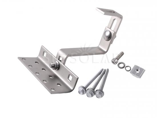 Stainless steel solar roof hook