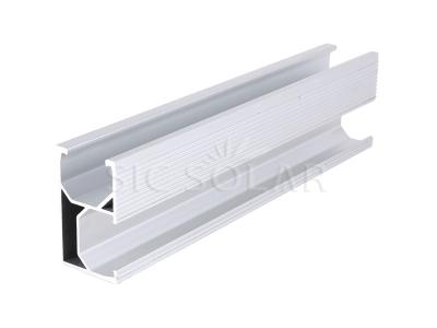 Aluminum rail for solar panel roof mounting