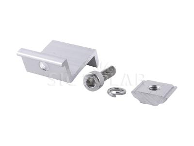 Solar aluminium end rail clamps