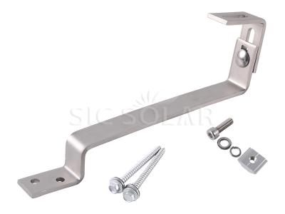 Stainless steel solar panel mounting hook