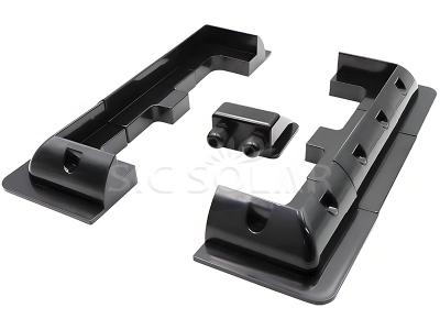 Black ABS Panel Corner Mounts for RV & Marine