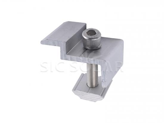 Solar aluminium end rail clamps