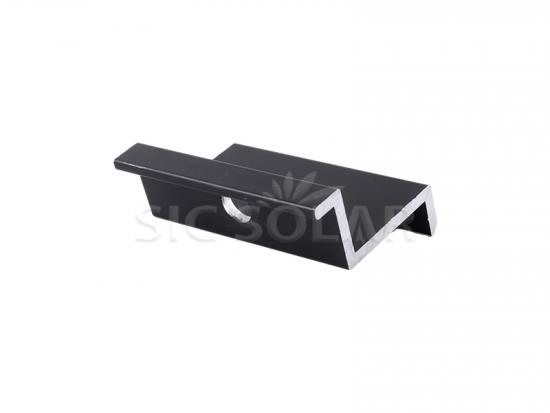 Solar aluminium end rail clamps