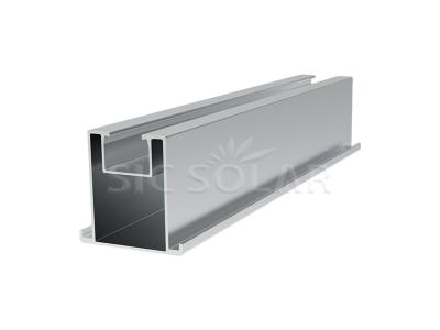 Aluminum rail ground mount structure