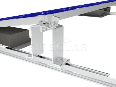 Adjustable ballast solar structure