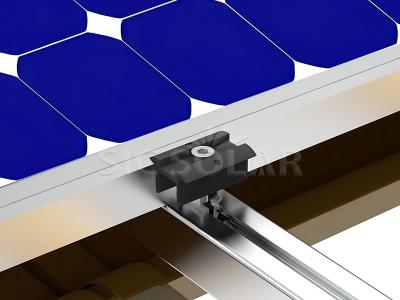 Single adjustable solar kit mount