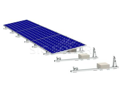 Flat roof ballasted mounting bracket system