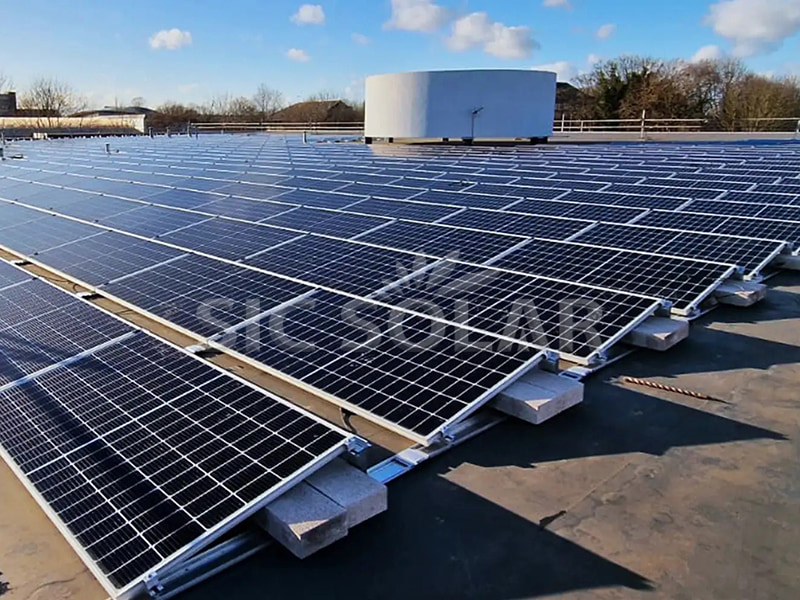 500KW Solar Pv Flat Roof Frame In Poland