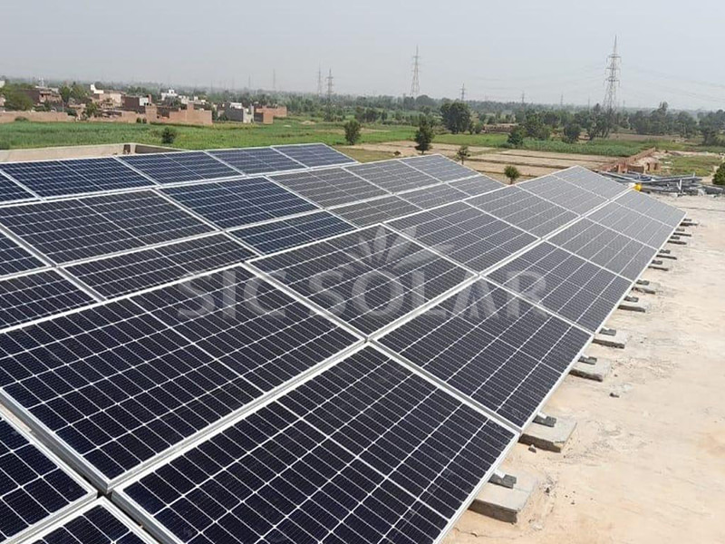 40KW Solar Panel Mounting Brackets Flat Roof In Pakistan