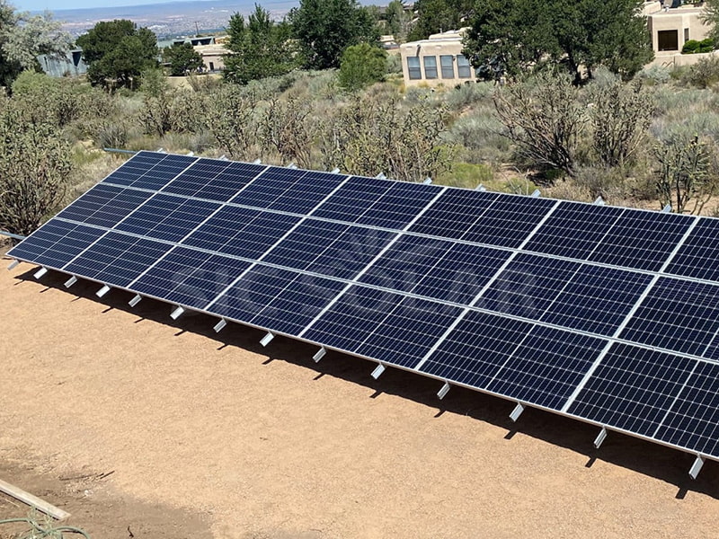 30KW Aluminum Solar Bracket Ground Mounting In Saudi Arabia