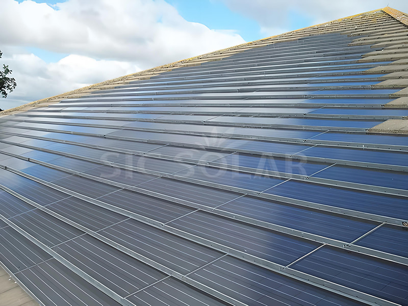 80KW Solar Bipv Waterproof Solar Mounting System In France