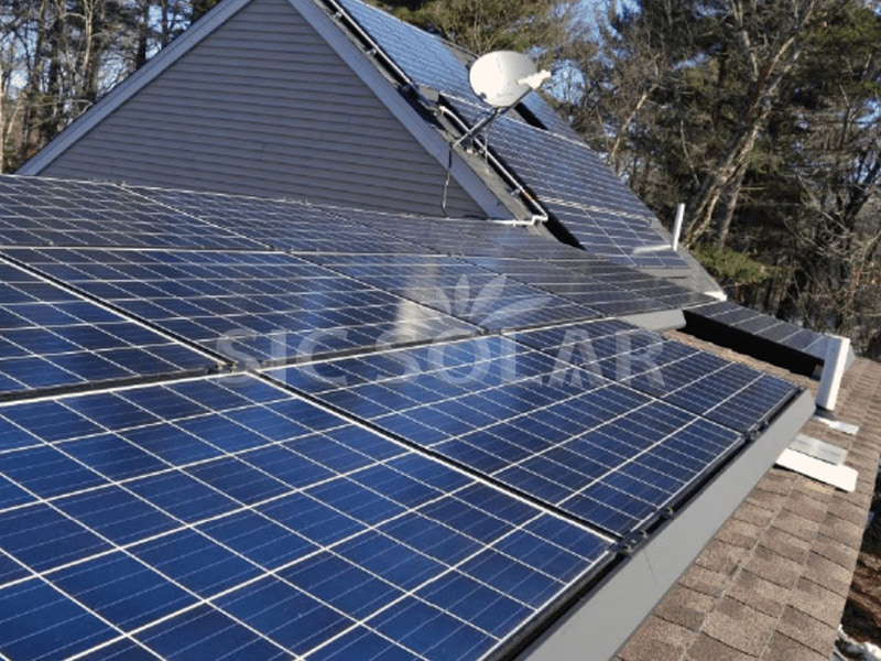 30KW Solar Panels On Ceramic Tile Roof In Singapore
