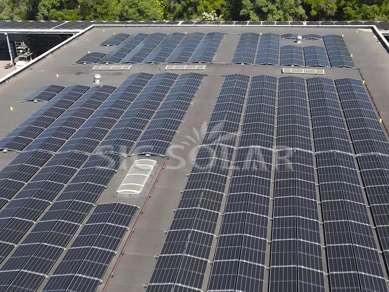 6MW Flat roof ballast Solar Mounting Structures In Netherlands